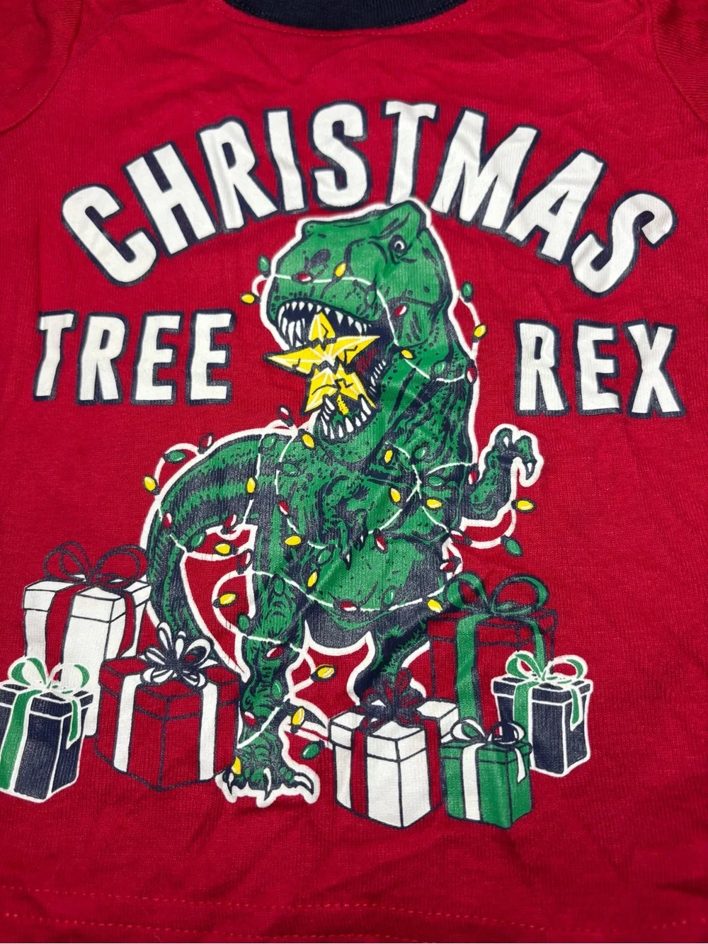 Children's Place 12-18M Tree Rex Christmas Pajama Set